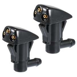 2pcs Click&Fit Windshield Washer Spray Nozzles compatible with Kia Optima 2005-2008 Sportage 05-10 Sorento 02-09 Forte Cerato 09-13 Hyundai Accent 03-09 Tuscon 02-08 Elantra 09-15 Wiper washer