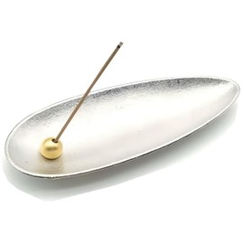 Incense Stand, Incense Stand, Incense Plate, Buddhist Altar Plate, Healing Incense Burner (Silver)