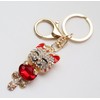 SunAge Keychain Cat Jewelry Rhinestone Cat Design Cute Key Chain