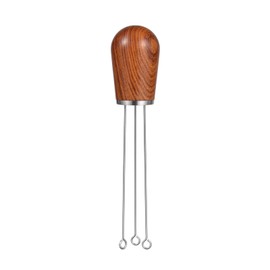 Espresso Coffee Stirrer, SANTOW Wood Handle Needle Type Coffee Distribution Tool-Professional Espresso Barista Coffee Tamper Distributor (Huanghuali Rosewood)