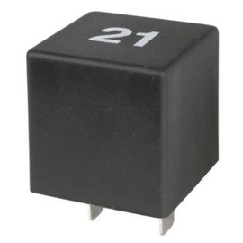 RNR Spares Automatic 3 Pin Indicator / Flasher Relay, Mk1-Mk3 Golf, 12V, 10A, Silver, Normally Open, DIN Rail Mount