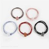 Star Color Three-Strand Simple Hair Tie (Sold by the 1P unit) / 스타 컬러 세줄 심플 헤어 머리 끈(1P 단위 판매)