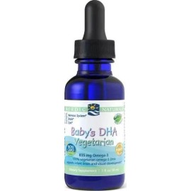 Líquido vegetariano Nordic Naturals con omega 3 para bebés Baby's Dha Vegetarian 30 ml
