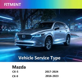 CalmLumix Windshield Wiper Blades Replacement for Mazda CX5 CX-5 CX9 CX-9 2017-2022 2023 2024 2025,OEM Quality, Top Lock Design, All Season, 24" + 18" (Pack of 2)