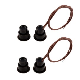 2 Pcs ZONADAH NC Recessed Wired Security Window Door Contact Sensor Alarm Magnetic Reed Switch Magnetic Detector Switch Reed Door Contacts for Home Security