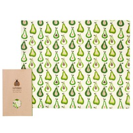 SuperBee Beeswax Food Wrap - Super Large 40cm x 50cm, Pears