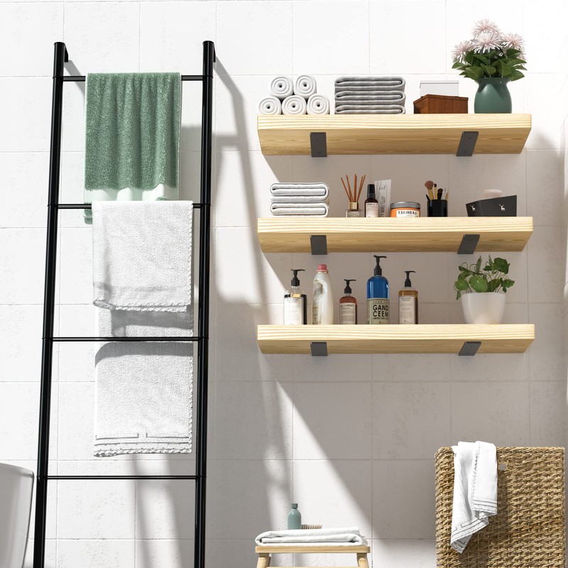 Heavy Duty Shelf Brackets 12 inch (1/5") Thick, 6 Pack