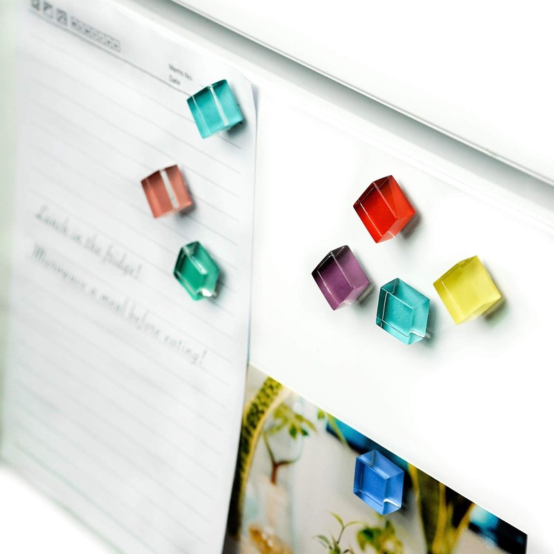 Magnets, Strong Power, 24 Colors, Transparent Magnets, Perfect for Refrigerator