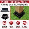 USA-Made 4x4 Post Base Bracket Anchor - Never Rust or