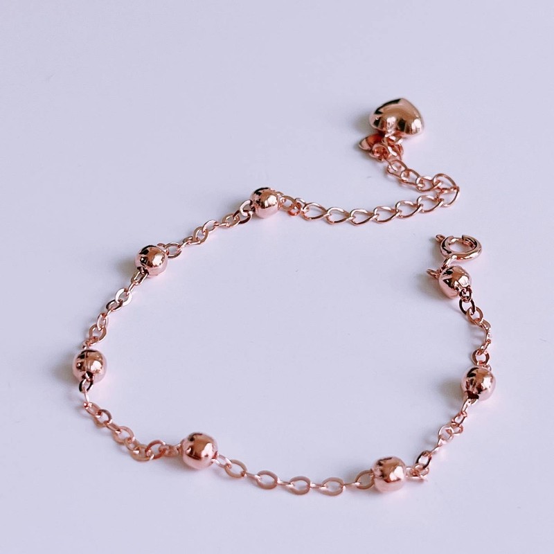 18k Ball&Ball Bracelet Daily Heart Point Silver Silver / 18k