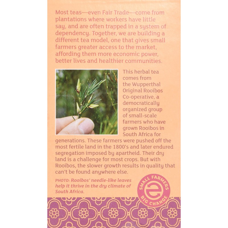 Equal Exchange Organic Vanilla Rooibos Tea, 20-Count