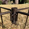 Bird Feeding Station Stabiliser Stand Base Spikes in Brown (Pack