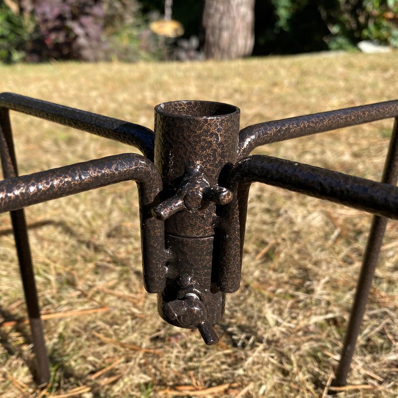 Bird Feeding Station Stabiliser Stand Base Spikes in Brown (Pack