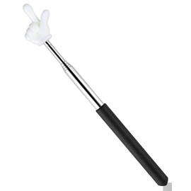 TPZORJX Extendable Pointer Stick, Telescopic Teacher Pointer, Retractable Classroom, Finger Pointing Stick, Stainless Steel Children's Extendable Pointer Stick for Classroom, Personal Interaction,