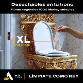 Toallitas Húmedas Alfa Wipes Desechables Inodoro 12p 600pzs