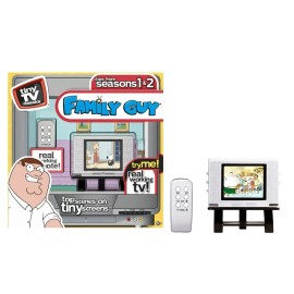 Basic Fun Tiny TV Classics Family Guy Edition Real Working Mini Television NEW Toy Sale