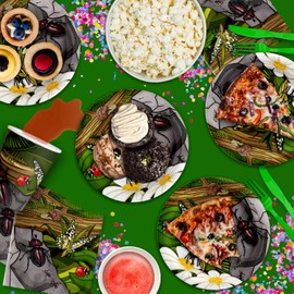 Bugs Insect Birthday Party Supplies Set Plates Napkins Cups Tableware Kit for 16