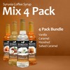 Syruvia Coffee Syrup Variety Pack Vanilla, Caramel, Hazelnut & Salted