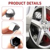 DACIRTY 20 PCS Wheel Nut Cover, 21 mm Thickened PP