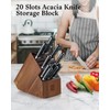Cook N Home Basics, Acacia Wood Cutlery Storage Block without