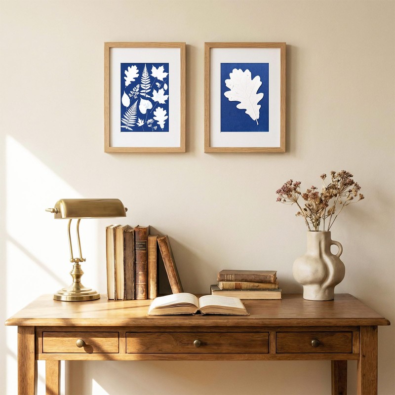Sun Print Cyanotype Paper Kit, 100 Sheets A6 Cyanotype Papers