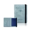 PORRASSO Passport Holder Travel Wallet RFID Blocking Card Case PU