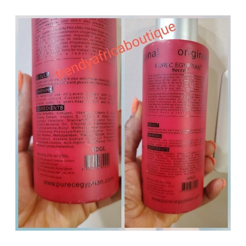 SDGL Original Purec EGYPTIAN SECRET AHA Super Whitening Body Lotion