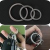 CAAK Titanium Keychain Double Ring, Lightweight, Outer Diameter: 10 mm/12