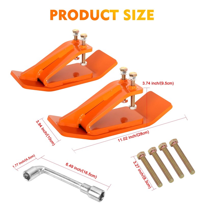 UTVJATV 2PCS Tractor Bucket Protector Skid Edge Anti-Skid Protector with
