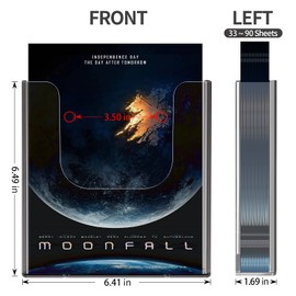 zavekia Brochure Holder Wall Mount ,6 x 9 Inches Acrylic Brochure Holder brochure display stand, Clear flyer holder pamphlet holder Literature Holder, Mail Holder For Wall (6 x9 in / 4 pack)