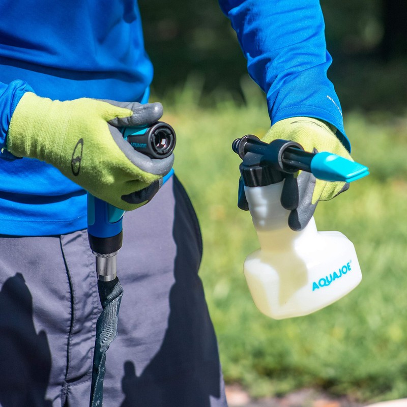 Aqua Joe AJ-SPXN 2-in-1 Hose-Powered Adjustable Foam Cannon Spray Gun