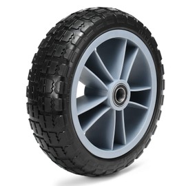 10 Inches Puncture Proof Kayak Trolley Tire Wheel, 330lbs Capacity, Heavy Duty Replacement Tire Wheel TPU/Nylon/Metal Replacement for Kayak Canoe Most Trolleys