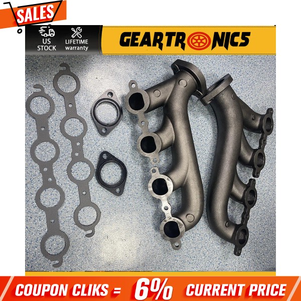 Geartronics 2x LS Swap Cast Iron Manifold Headers fits for