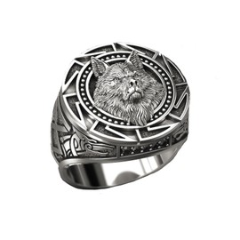 MAGIIE Jewellery 2 cm Rings for Men, Viking Men's Ring, Wedding Rings, Partner Rings, Friendship Rings, Size 60 to 70, Stainless Steel, No Gemstone