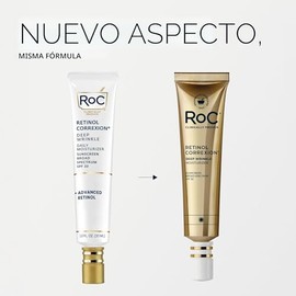 RoC Retinol Correxion Hidratante Facial Diario contra Arrugas Profundas con Protector Solar SPF 30 para Líneas Finas, Manchas Oscuras, Cicatrices Post