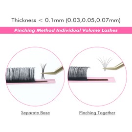 ALLOVE Eyelash Extension Classic Lash Extensions 0.2 CC Curl 13 mm Individual Eyelash Extension Individual Eyelash Extension