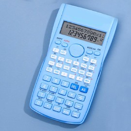 Scientific Calculator, 12-Bit Maths Calculator with 240 Functions, Large Display, Sliding Hard Cover for Middle School Teachers (Blue)