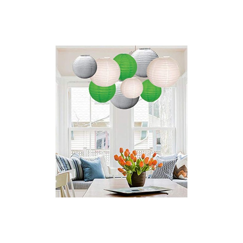A Liittle Tree 12 PCs Mixed New Round Paper Lanterns
