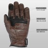 RIDEZ (ライズ) Motorcycle Genuine Leather Protector Gloves, Smartphone Compatible, Men's,