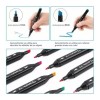 ML Plumones Touch 48 Pzas, Rotuladores, Marcadores Doble Punta