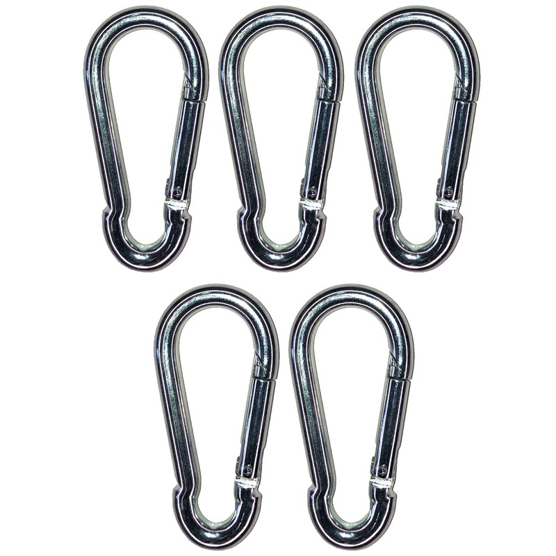 Sunload Fire Brigade Carabiner Galvanised Steel Carabiner Hook (10 x