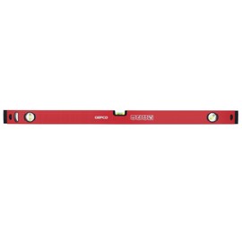 GEPCO Industrial Spirit Level 30-180 cm Aluminium 1.2 mm Measuring Scales Construction Scales 3 Levels Measuring Tolerance: 0.5 mm/m 100 cm