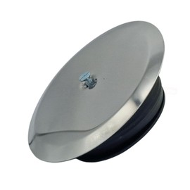 Schläfer 4397100 | Inspectable Bathroom Siphon, Expanding Plug for Floor Siphon Diameter 100 mm with Stainless Steel Cap and Screw, Floor Cockpit Plug and Chrome Lid in Steel