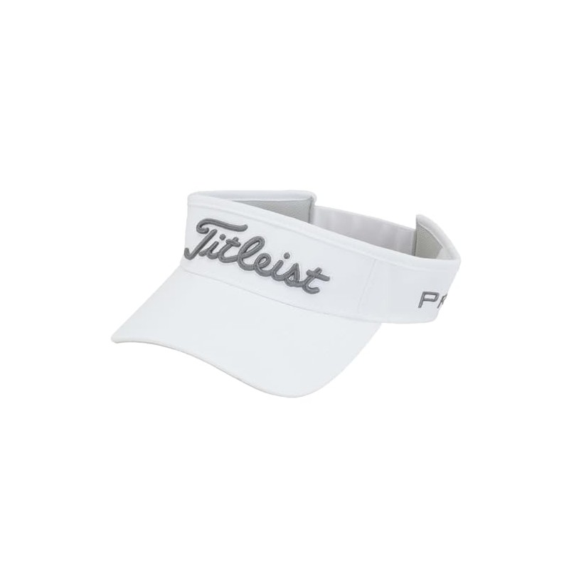 Titleist TH25VTPN2 Men's Tour Performance Visor, White x Charcoal