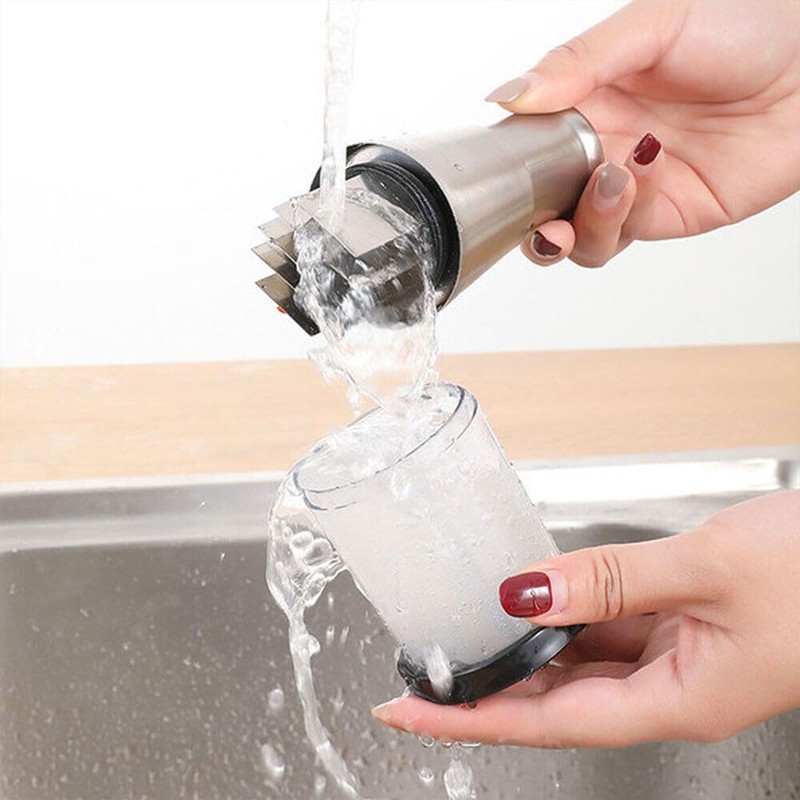 AIMALL Stainless Steel 304 Garlic Chopper with Pressed Garlic Masher
