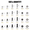 840PCS Metric M2 M3 M4 M5 Hex Socket Flat Head