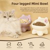 Kesago Elevated Neck Protection Cat Bowl .Cute cat Shape .Send