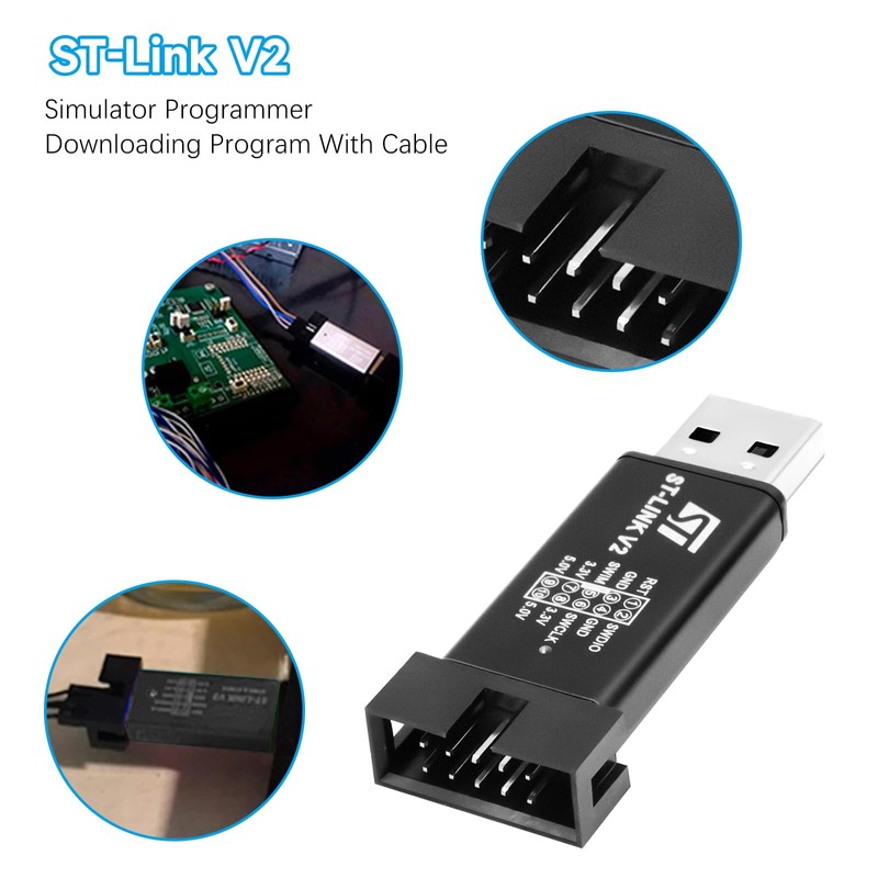 APKLVSR ST-Link V2 Emulator Downloader Programmer, ST-Link V2 Mini Debugger