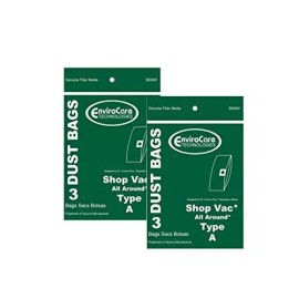 EnviroCare Replacement Vacuum Cleaner Dust Bags designed to fit Shop Vac All ...