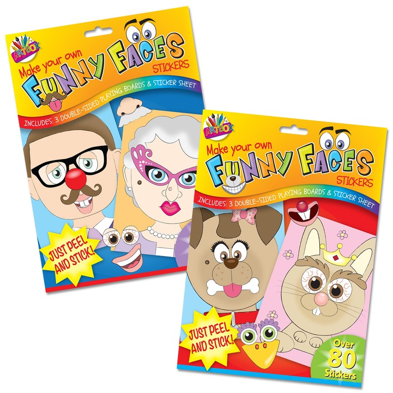 Art Box Make Your Own Funny Faces Stickers